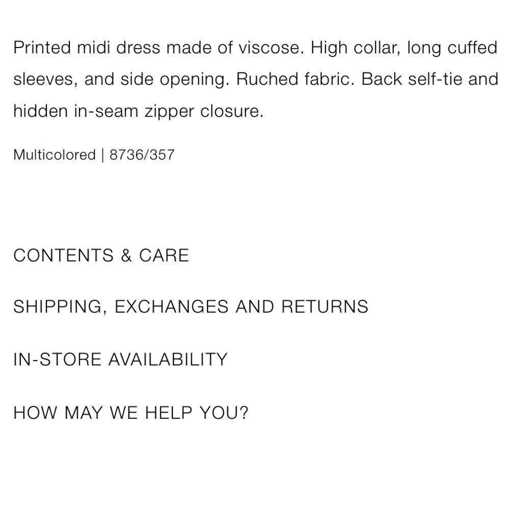 Zara printed midi dress - Picture 7 of 8